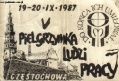 Pielgrzymka Świata Pracy - 1987 r. – miniatura